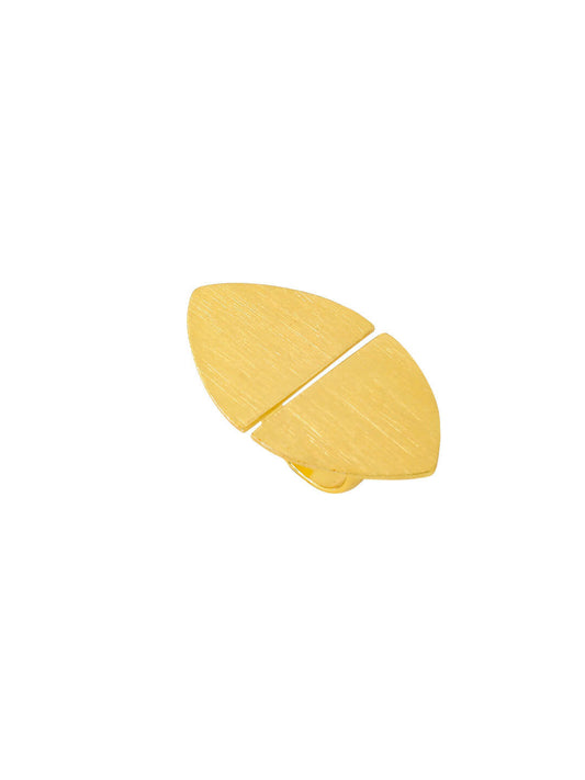 NVR Women's Western Gold-Polished Ajustable Finger Ring | Swadesiicart