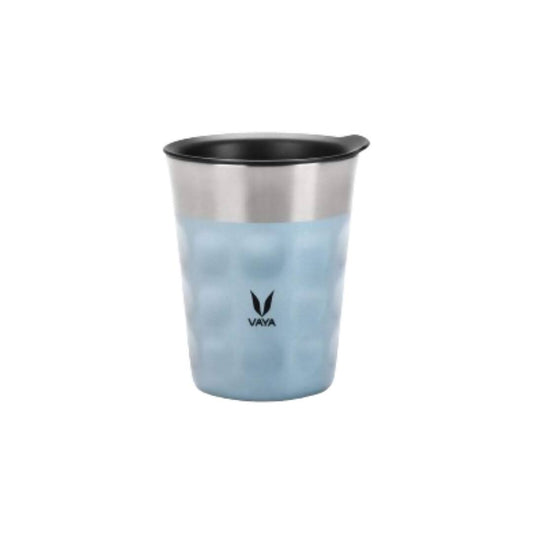 Vaya Popcup Insulated Coffee Mug Tumbler With Lid - 250 ml (Blue)