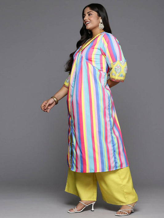 Ahalyaa Women's Traditional wear Kurta Set - Multi | Swadesiicart