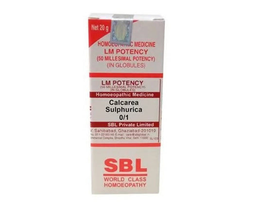SBL Homeopathy Calcarea Sulphurica LM Potency | Swadesiicart