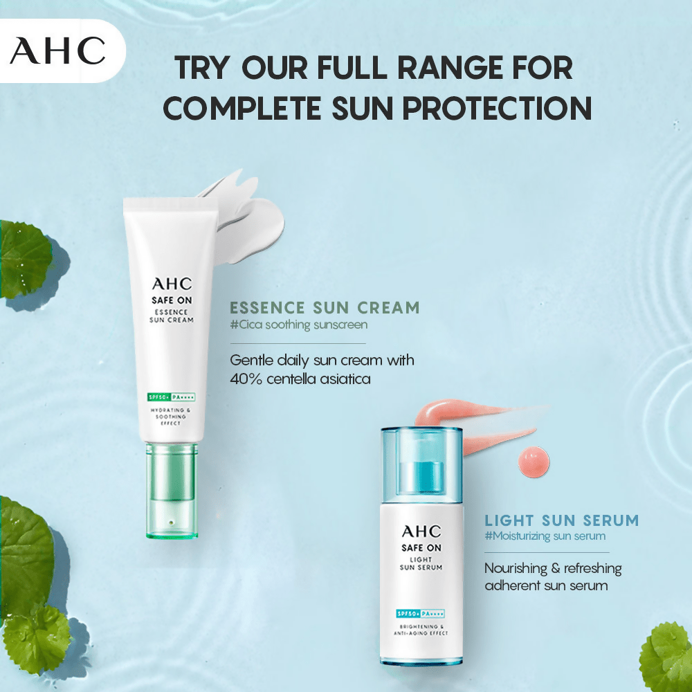AHC Safe On Light Sun Serum With SPF 50+ & PA+++ - Korean skincare | Swadesiicart