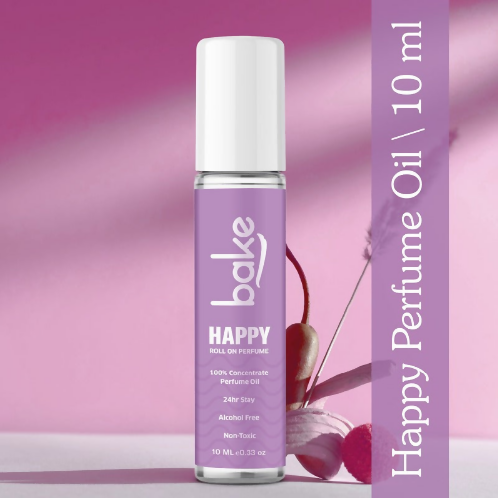 Bake Happy 100% Concentrated Perfume Oil Roll on Fragrance For Men & Women - Black Currant | Swadesiicart