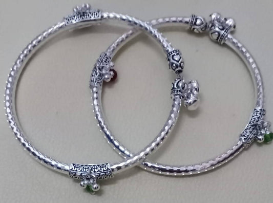 Mominos Fashion Trendy Rajasthani Hasli Design Anklets For Girls