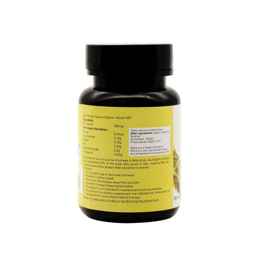 Nutriorg Flaxseed Oil Soft Gel Capsules - Swadesiicart