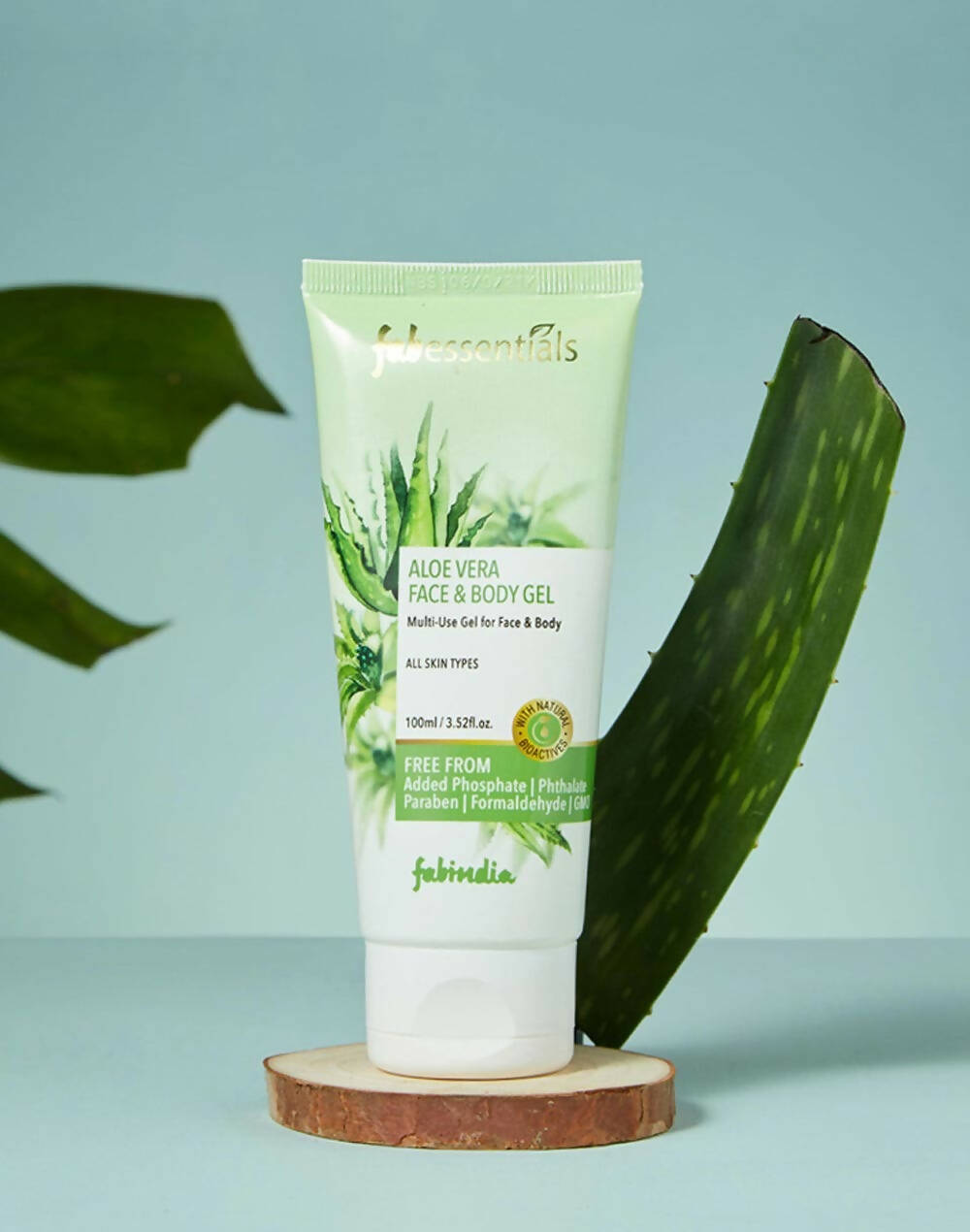 Fabessentials Aloe Vera Face & Body Gel - Swadesiicart