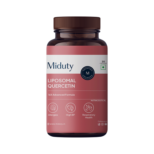 Miduty by Palak Notes Liposomal Quercetin Capsules | Swadesiicart