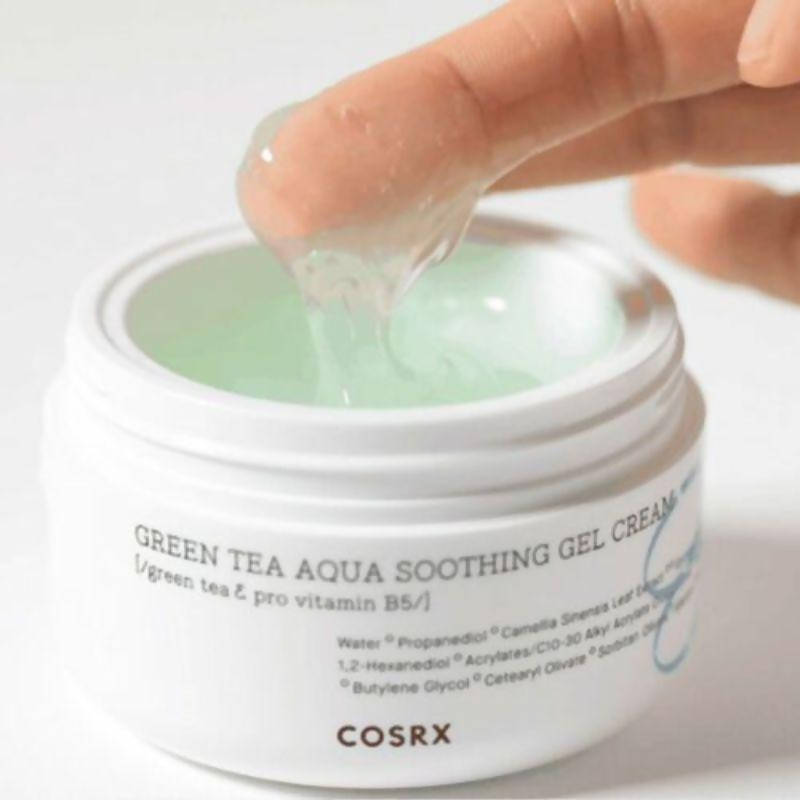 Cosrx Hydrium Green Tea Aqua Soothing Gel Cream - Korean Skincare | Swadesiicart