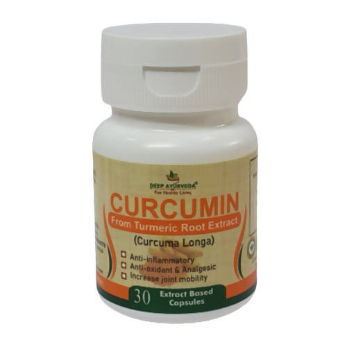 Deep Ayurveda Curcumin 500mg Veg Capsules - DEEP AYURVEDA
