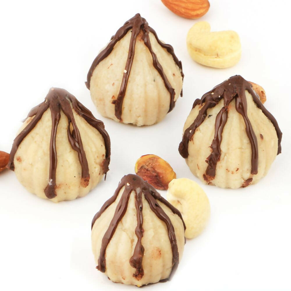 Ghasitaram Chocolate Drape Kaju Modaks | Swadesiicart