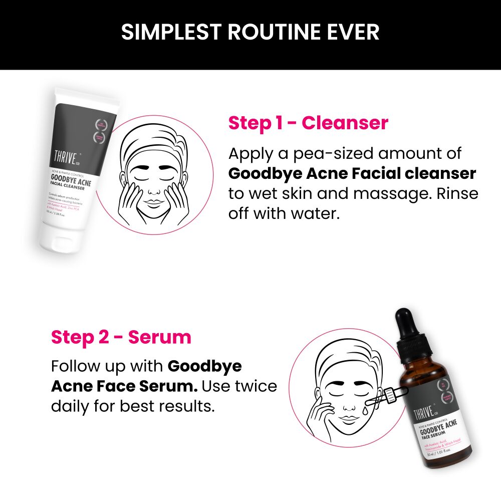 ThriveCo Goodbye Acne Cleanser | Swadesiicart