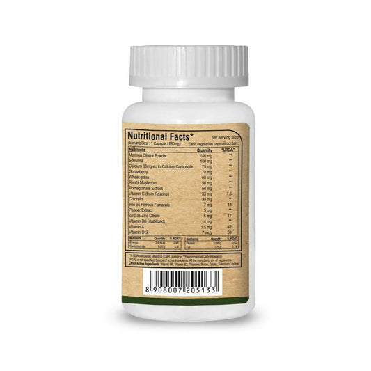 Pure Nutrition Moringa Vital Veg Capsules | Swadesiicart
