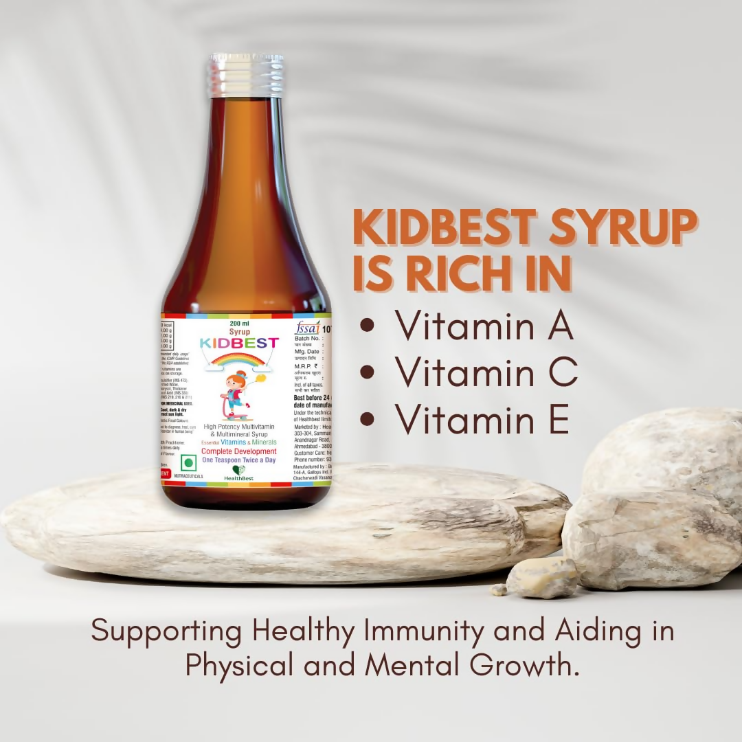 HealthBest Multivitamin Syrup For Kids | Swadesiicart