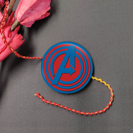 Indianvibez Avengers Metal Rakhi with Fridge Magnet - Kids Rakhi - Swadesiicart