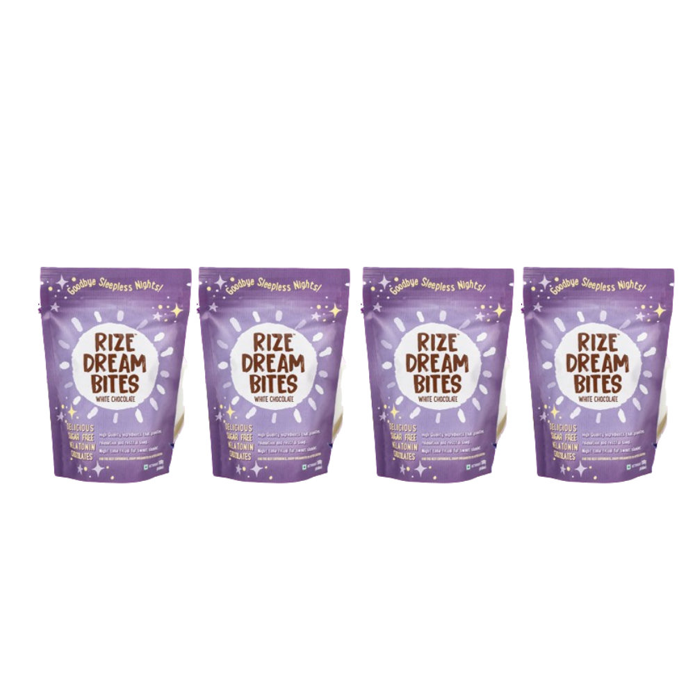 Rize Energy Bar Dream Bites - White Chocolate | Swadesiicart