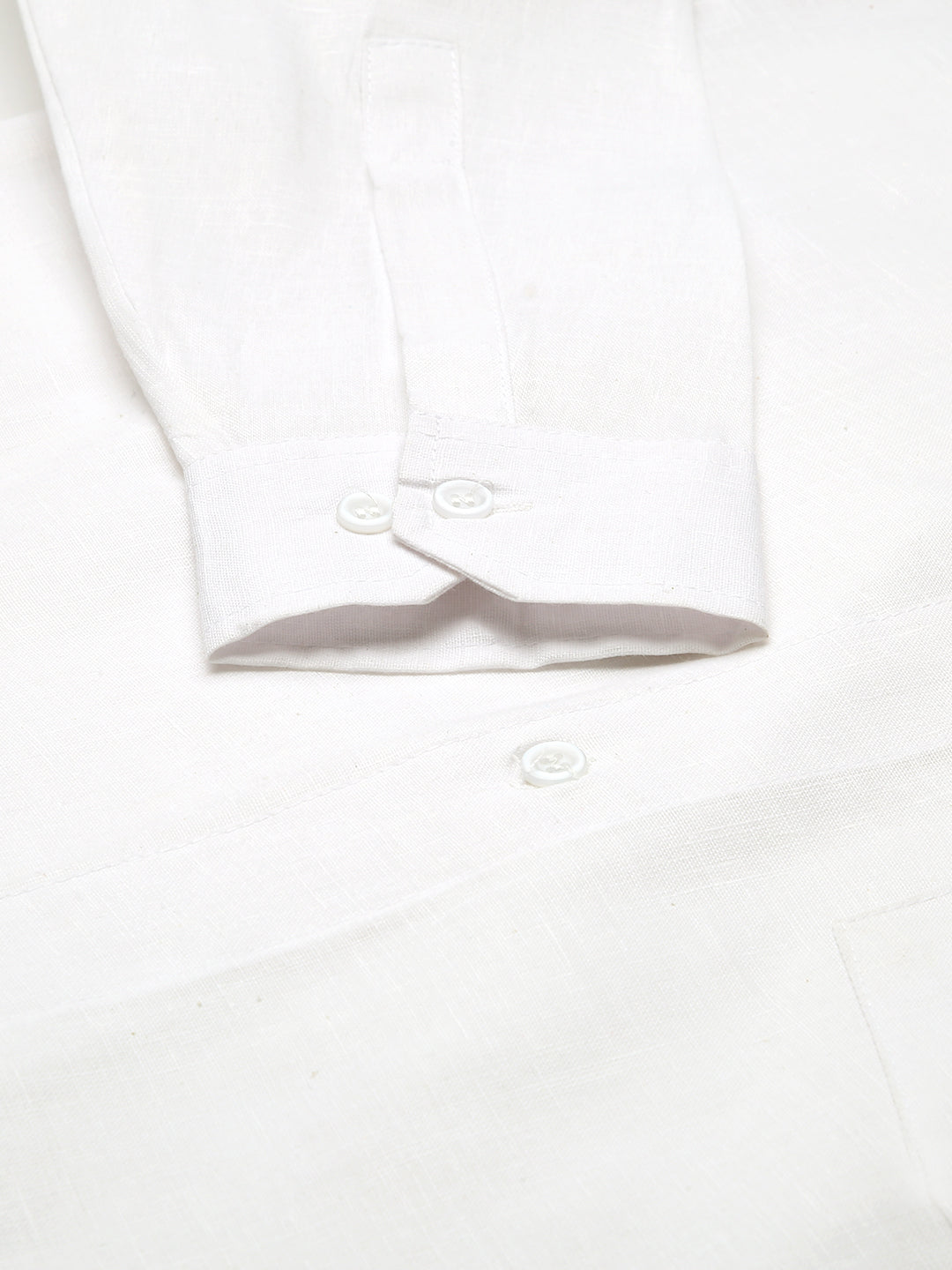 RIAG White Men's Full Sleeves Solid Shirt | Swadesiicart