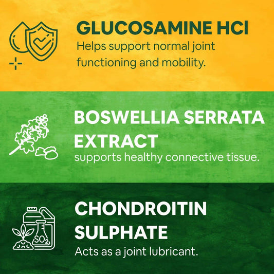Carbamide Forte Joint Support Tablets with Glucosamine + Chondroitin + Vitamins | Swadesiicart
