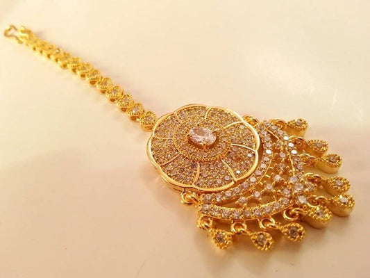 AD Bridal Stones Maang Tikka | Swadesiicart