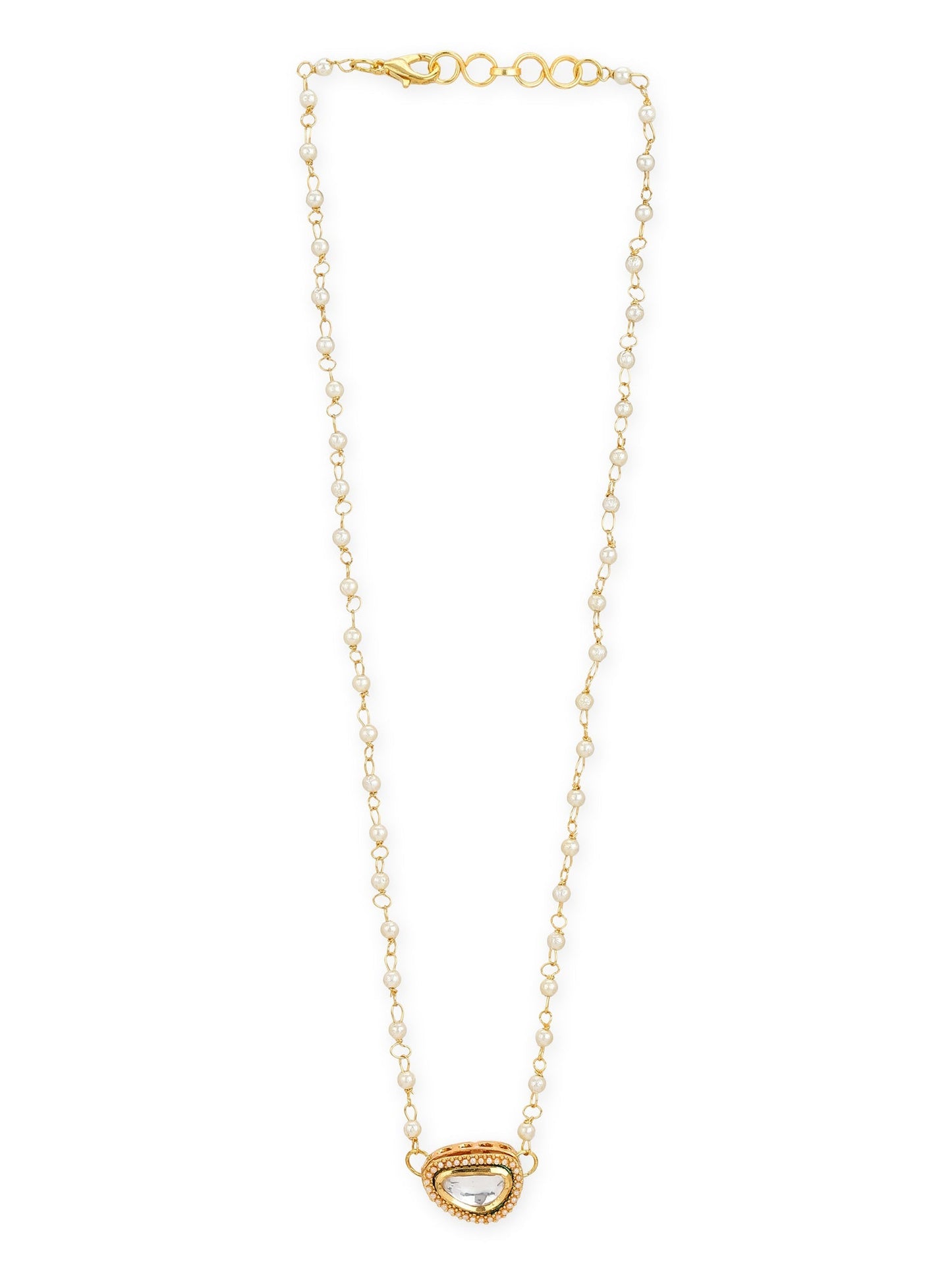 Gold-Polished White Brass Chain - Ruby Raang | Swadesiicart