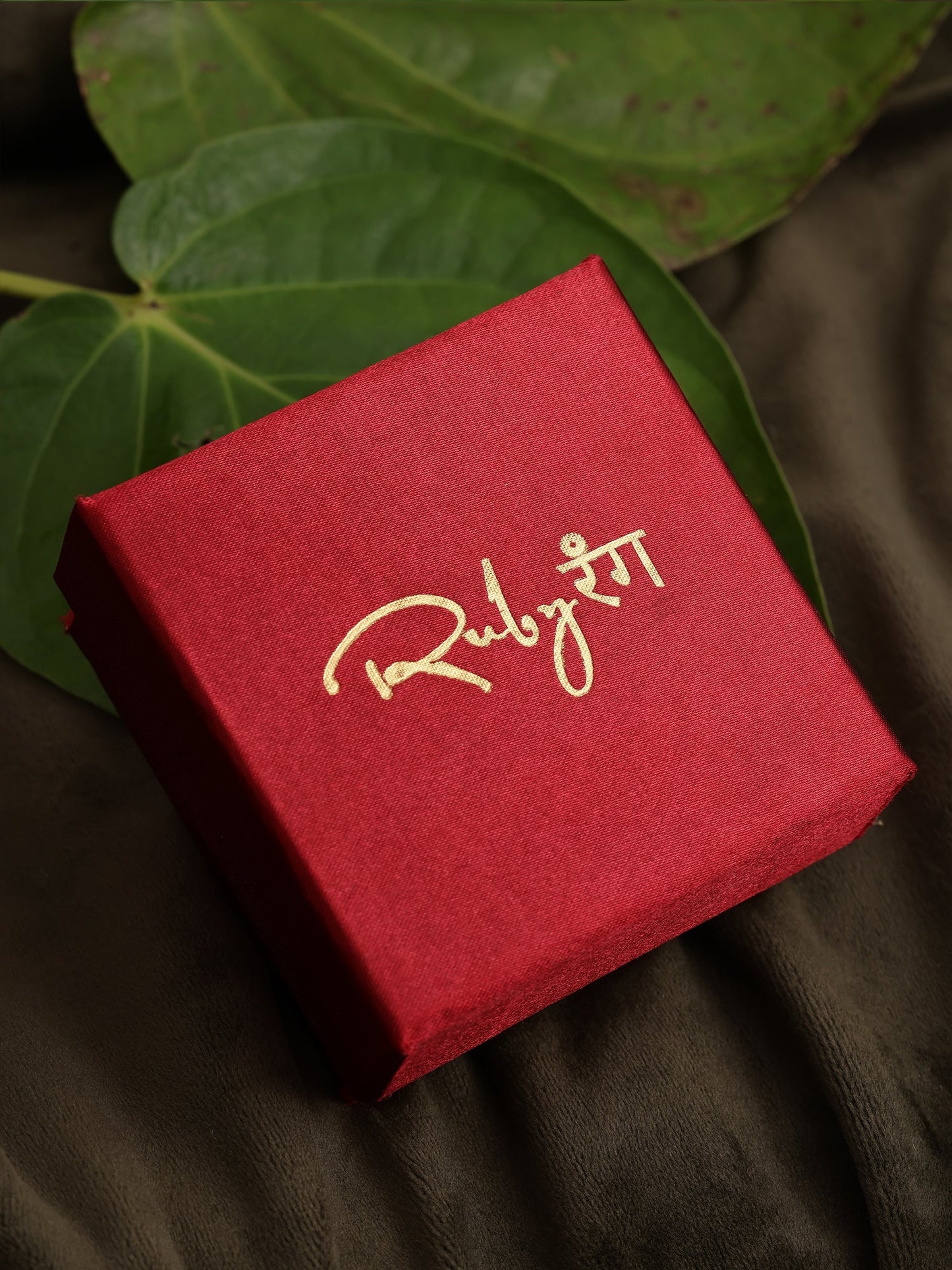 Oversized Kundan Studs - Ruby Raang - Swadesiicart
