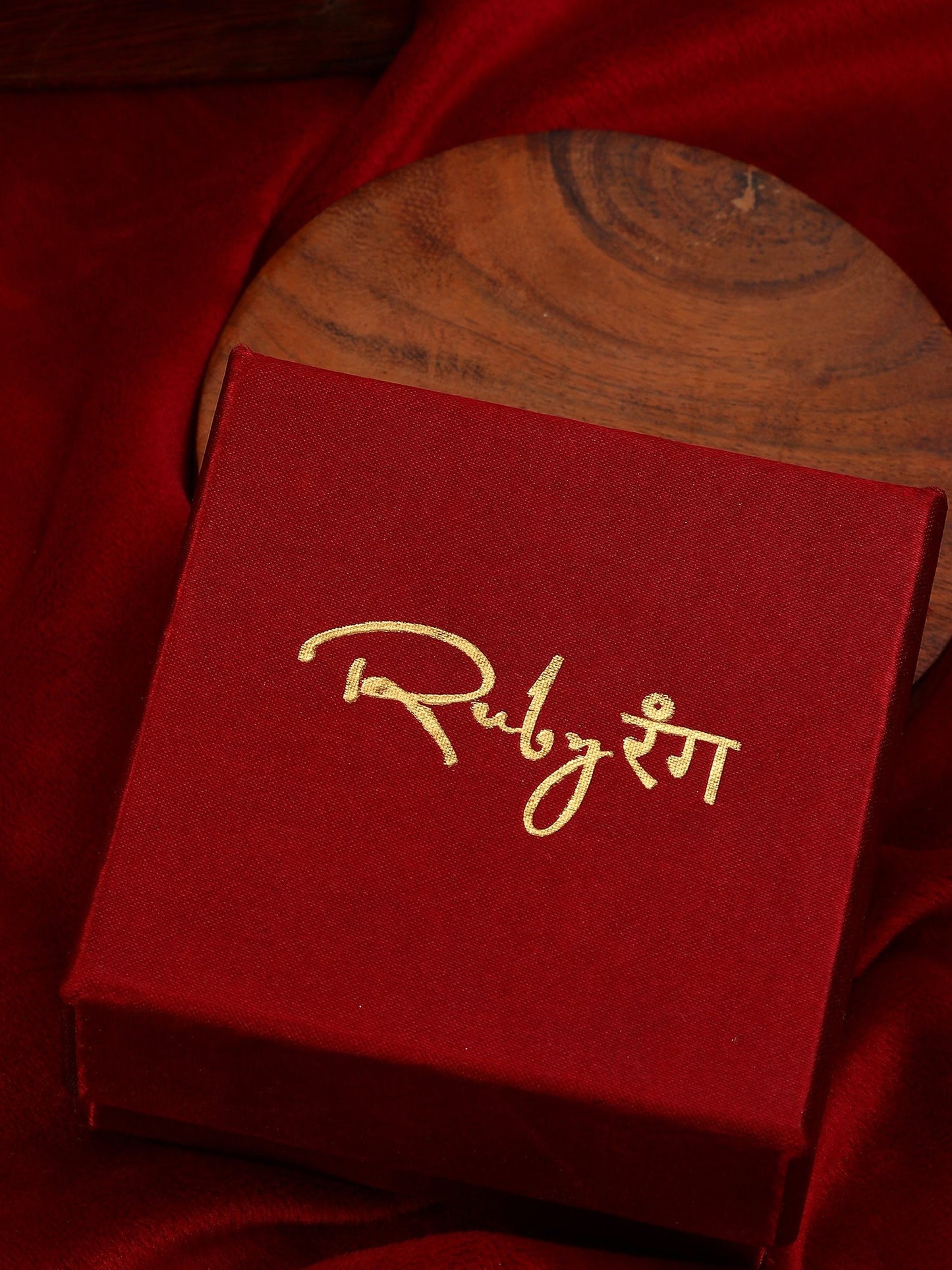 Kundan Ring - Ruby Raang | Swadesiicart