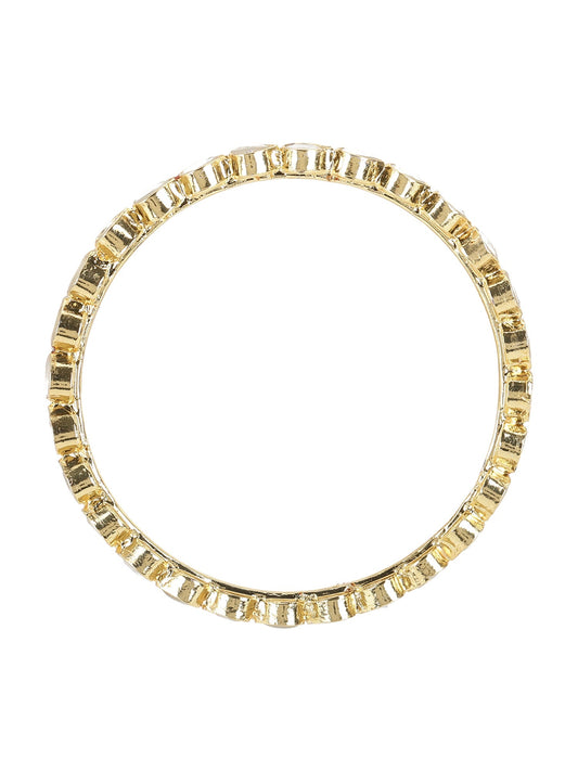 Kundan Bangles (set of 2) - Ruby Raang