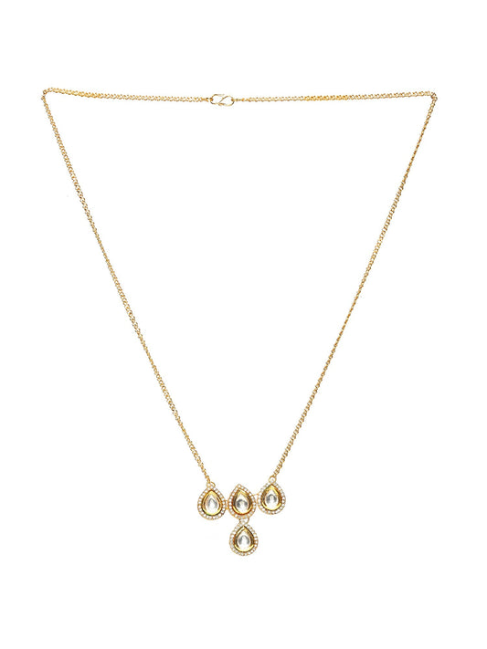 Kundan Golden Necklace - Ruby Raang | Swadesiicart
