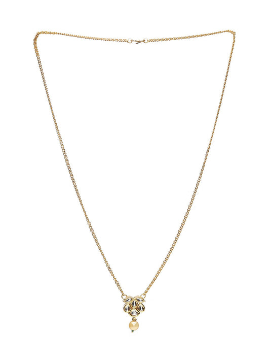Long Kundan Necklace - Ruby Raang
