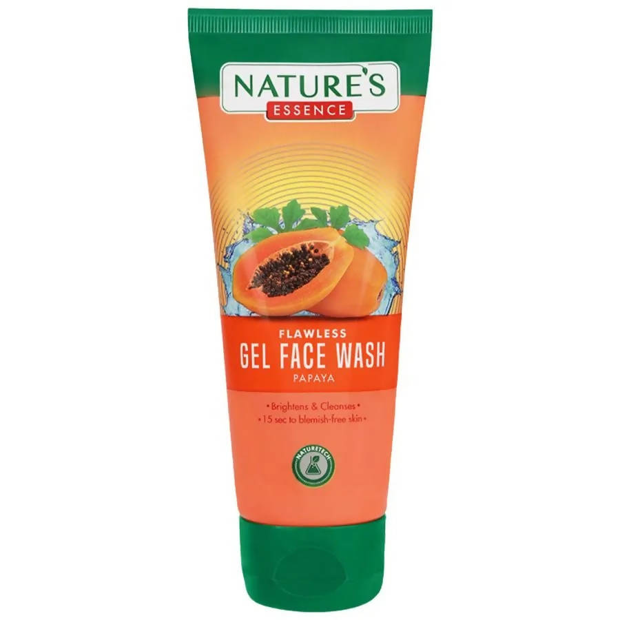 Nature's Essence Flawless Gel Face Wash (Papaya) - Swadesiicart