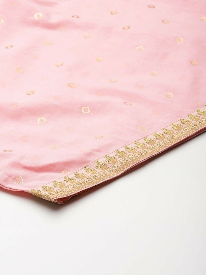 Ahalyaa Women's Traditional wear Kurta Set - Pink | Swadesiicart