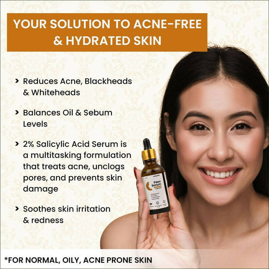 myUpchar Ayurveda 2% Salicylic Acid + Zinc PCA Anti Acne Face Serum | Swadesiicart