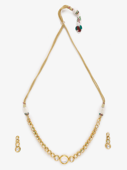 Women's Choker With Earrings - Ruby Raang | Swadesiicart