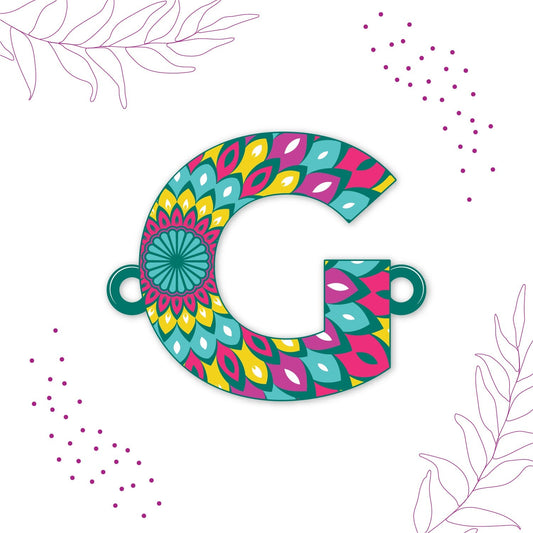 Indianvibez Alphabet G Wooden Rakhi - Kids Rakhi - Swadesiicart