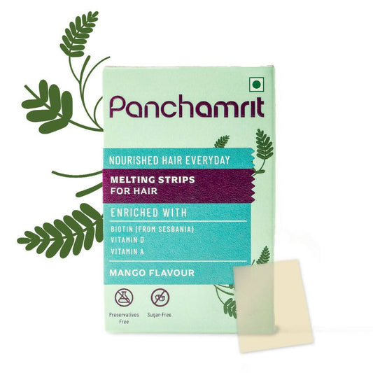 Panchamrit Melting Strips for Hair-Mango Flavor | Swadesiicart