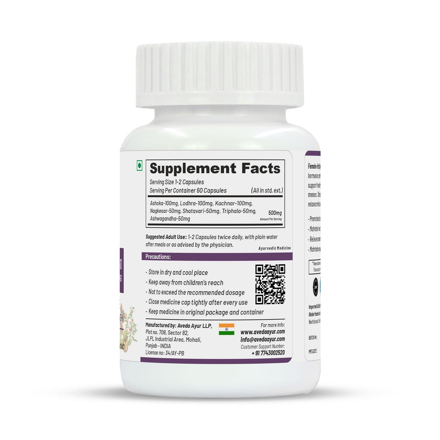 Life Aveda Premium Female Vitality Capsules - Swadesiicart
