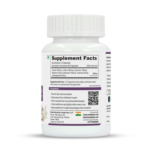 Life Aveda Premium Female Vitality Capsules - Swadesiicart