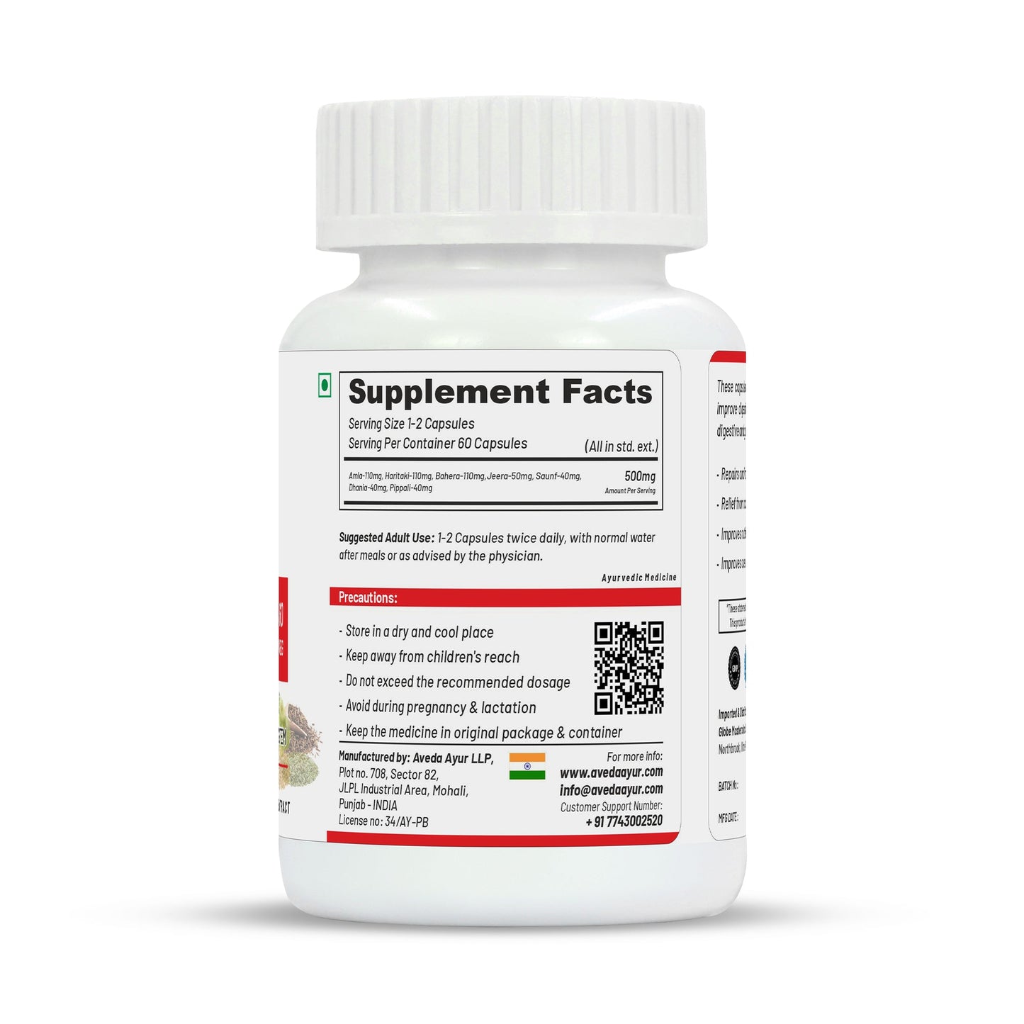 Life Aveda Digest Easy Capsules - Swadesiicart