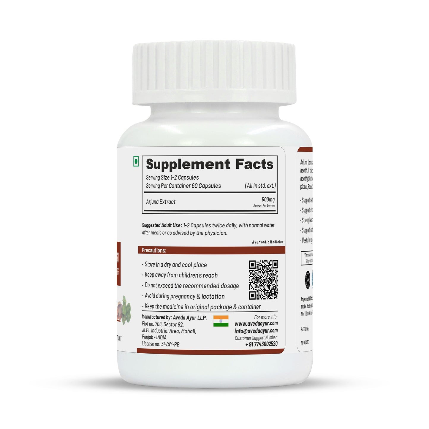 Life Aveda Arjuna Capsules - Swadesiicart