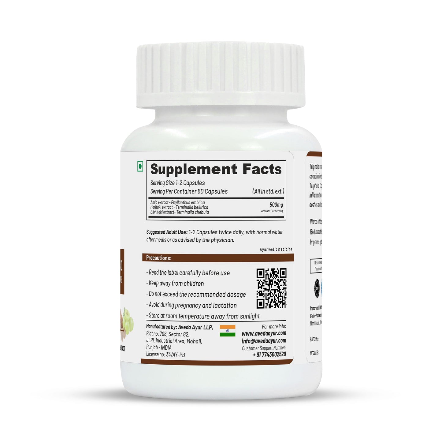 Life Aveda Triphala Capsules - Swadesiicart