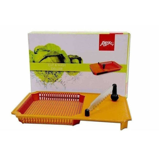 Anjali Cut & Wash Chopping Board For Vegetables - Chopping Knife - Swadesiicart