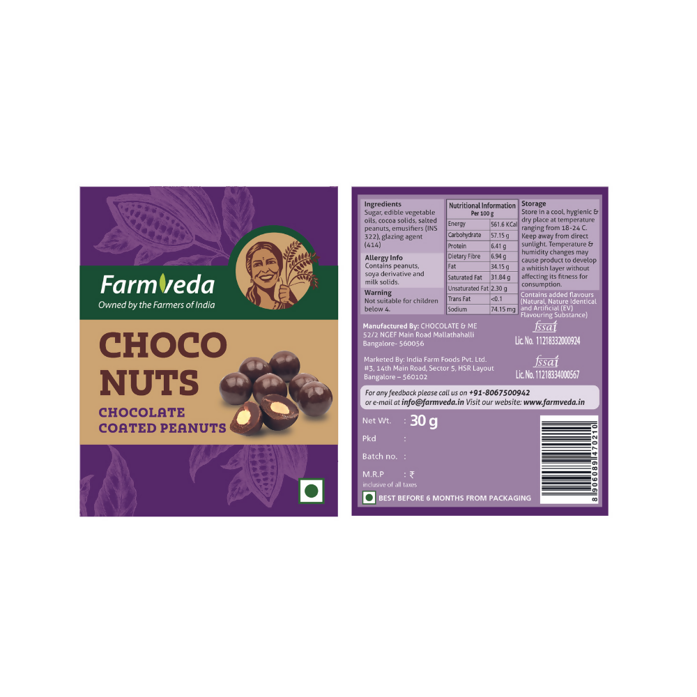 Farmveda Chocolates-Choconuts - Farmveda