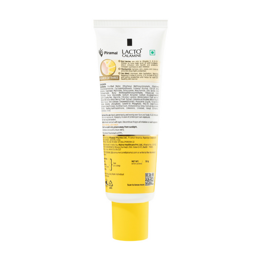 Lacto Calamine Dewy Sunscreen+Primer SPF 50 PFA +++ UVA & UVB Protection