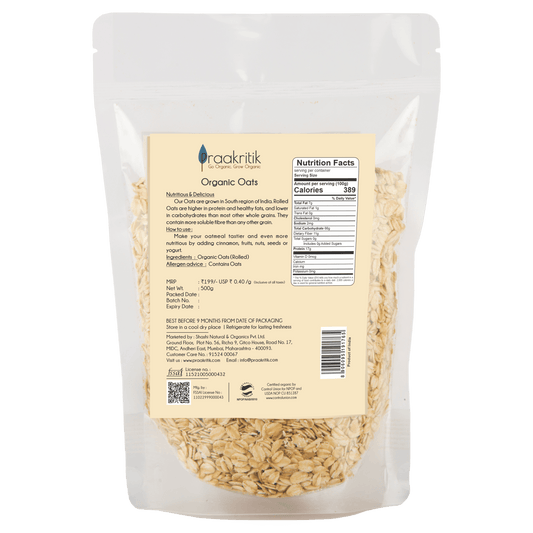 Praakritik Organic Rolled Oats