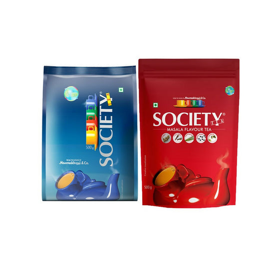 Society Leaf Tea & Masala Tea Pouch Combo