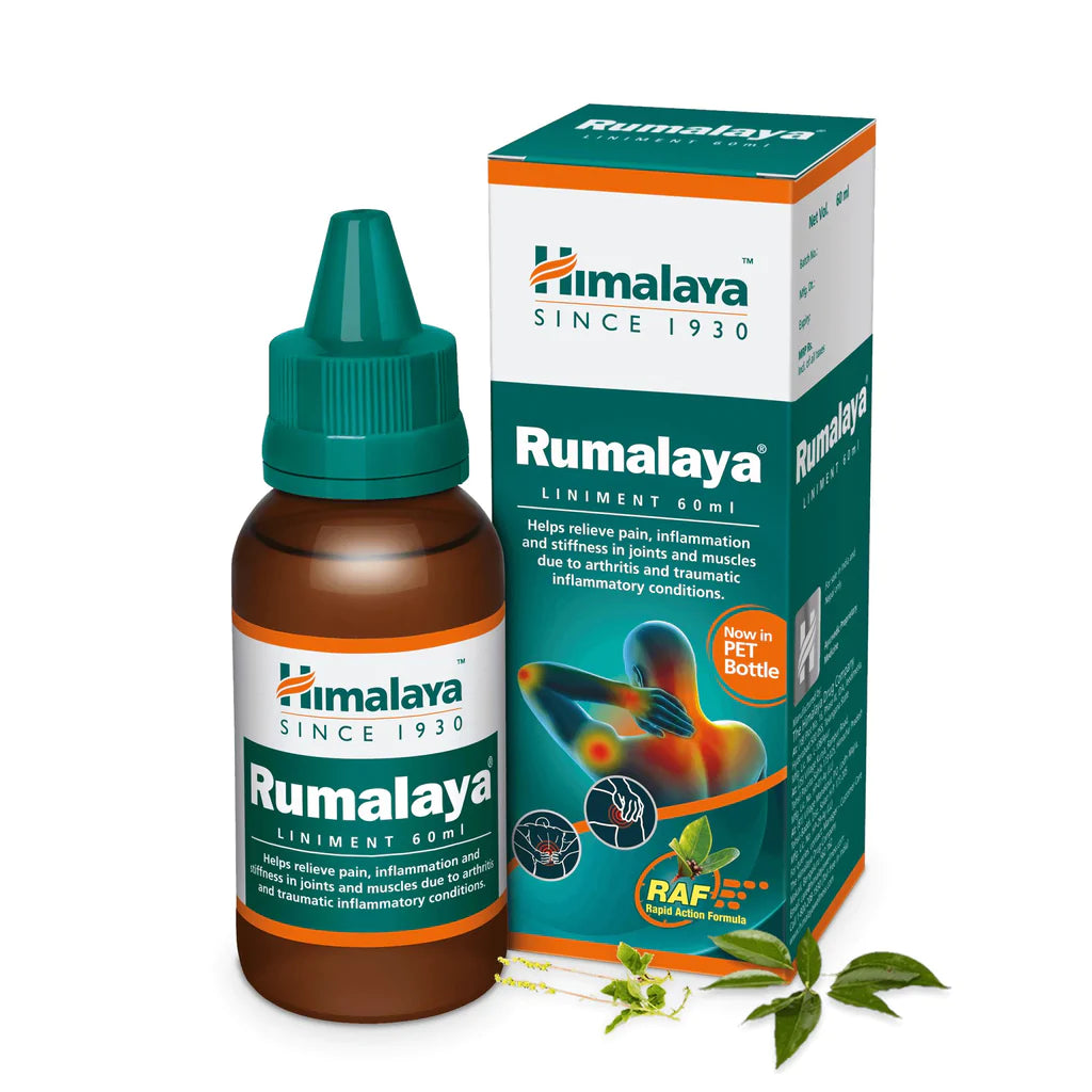 Himalaya Herbals Rumalaya Liniment Liquid (60 ml) - Swadesiicart