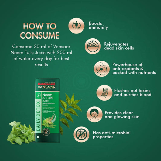 Baidyanath Vansaar Neem & Tulsi Juice | Swadesiicart