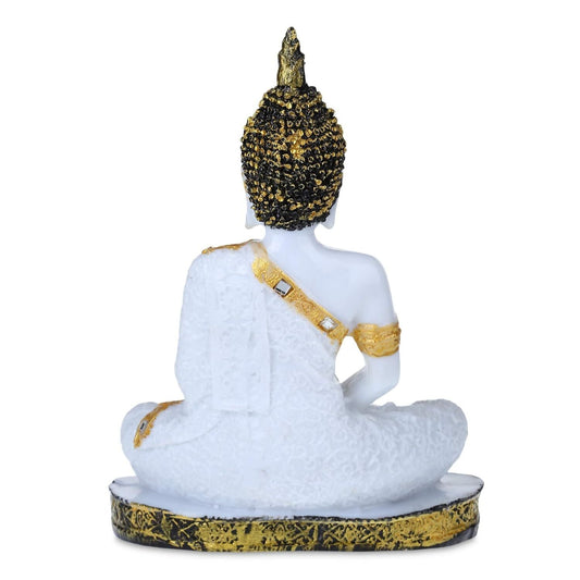 GW Creations Polyresin Sitting Buddha Idol - Swadesiicart