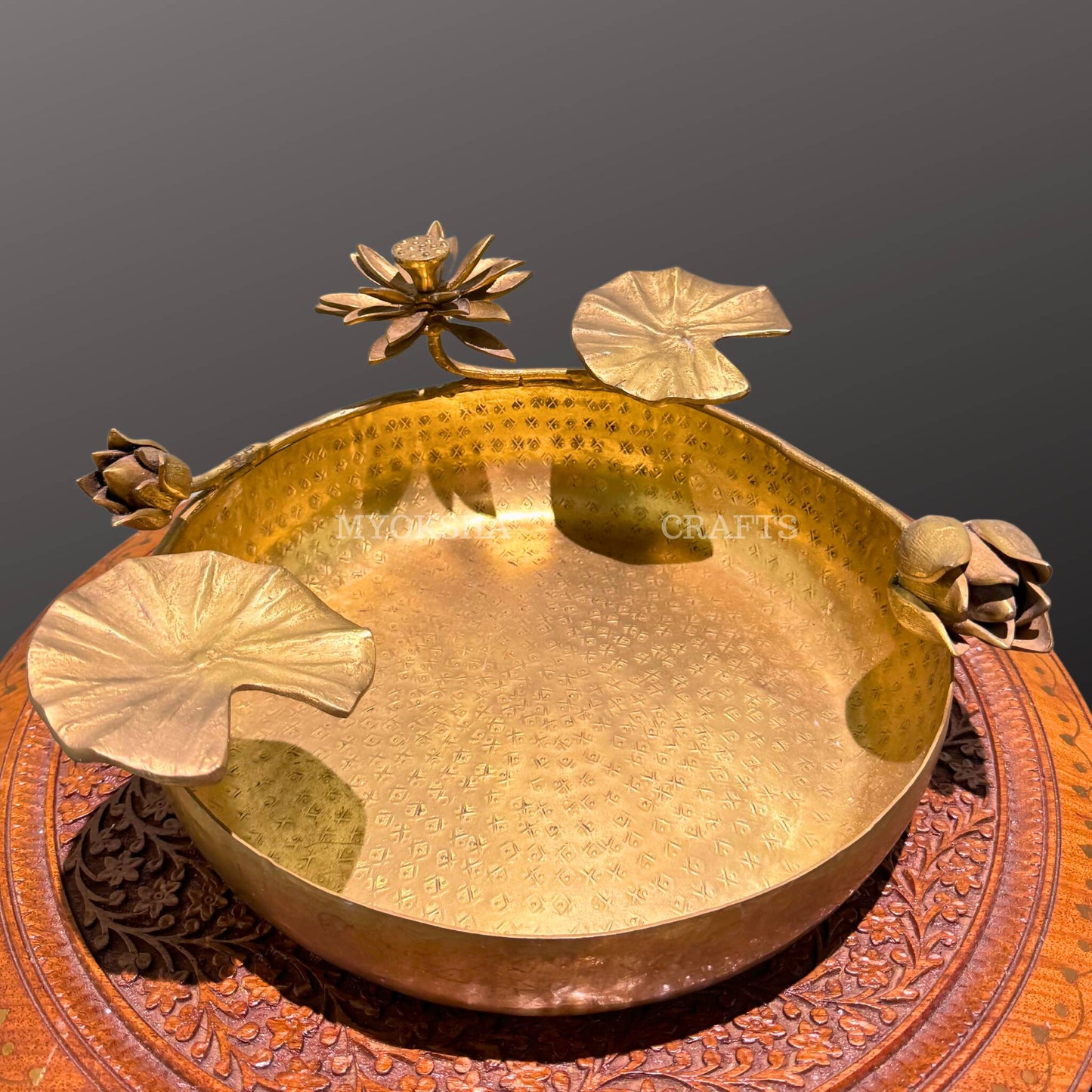 Brass Flower Fancy Bowl | Swadesiicart