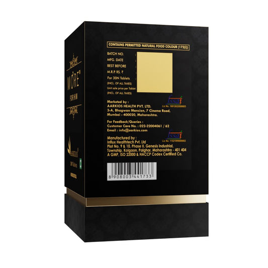 Aarkios More for Him Energy and Libido Booster Tablets for Men - Swadesiicart