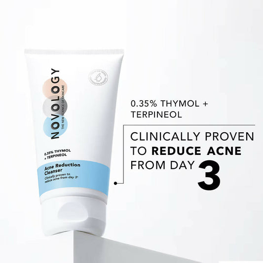 Novology Acne Reduction Cleanser With 0.35% Thymol + Terpineol - Swadesiicart