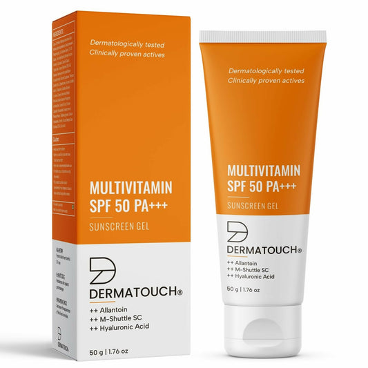 Dermatouch Multivitamin SPF 50 PA+++ Sunscreen Gel - Swadesiicart